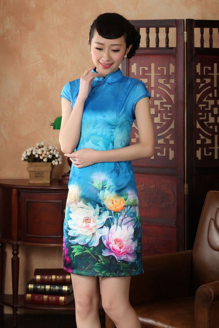 For Pont Sondé Ms. Diane Tang cheongsam dress summer improved national wind antique stamp cheongsam dress dress D 0231 - A XXL pictures, price, brand platters! Elections are good character, the national distribution, so why buy now enjoy more preferential! Health