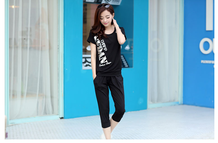 Colorful nickname Julia 2015 thick MM and indeed XL video thin package summer Korean sport and leisure two-piece dress thin black XXL pictures, price, brand platters! Elections are good character, the national distribution, so why buy now enjoy more preferential! Health