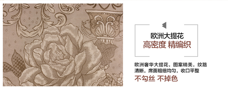 【浪莎家纺】床笠款印花提花冰丝凉席三件套 席梦思专用 牡丹冰语-咖啡 1.5米
