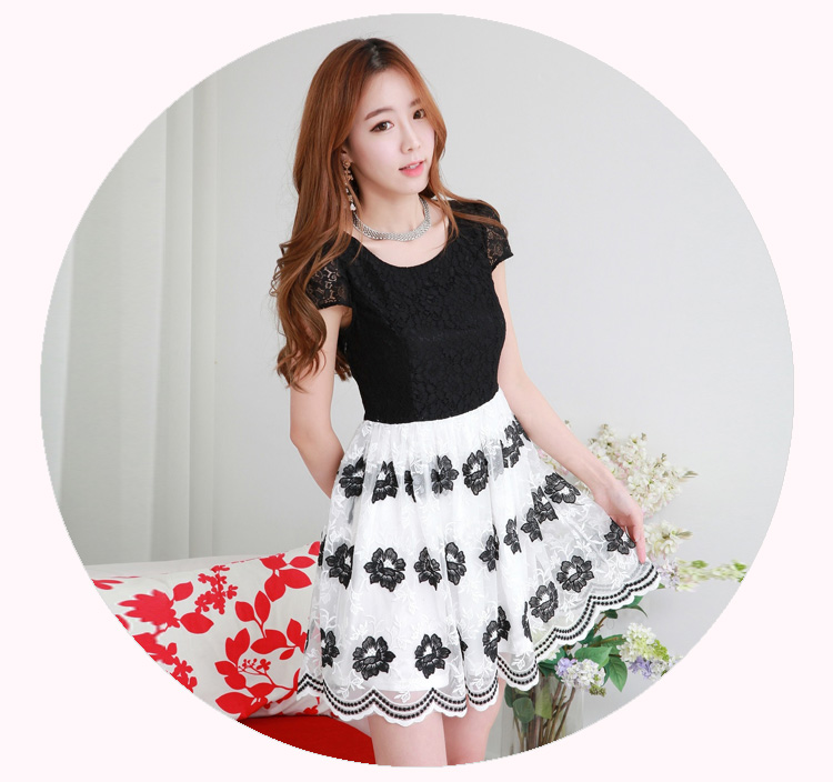 C.o.d. 2015 Summer new Korean fashionable upper-color lace elegant sweet graphics thin black skirt XXXXL picture, prices, brand platters! The elections are supplied in the national character of distribution, so action, buy now enjoy more preferential! As soon as possible.