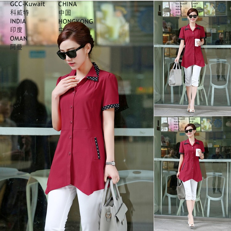 A pleasant, year, older women 2015 spring new larger mother load loose shirt short-sleeve summer shirt ybl 622 short-sleeve, the red XXXL pictures, price, brand platters! Elections are good character, the national distribution, so why buy now enjoy more preferential! Health