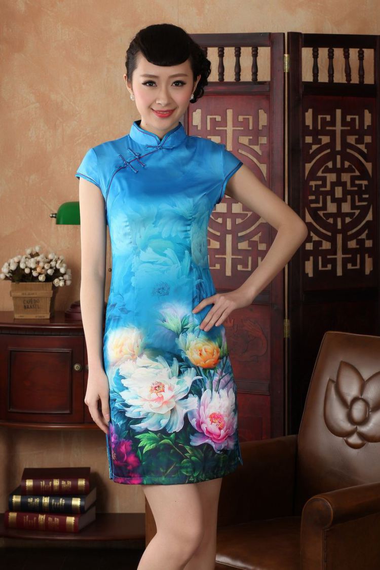 The Nigeria, Ms. Tang cheongsam dress summer improved national wind antique stamp cheongsam dress dress D 0231 XXL pictures, price, brand platters! Elections are good character, the national distribution, so why buy now enjoy more preferential! Health