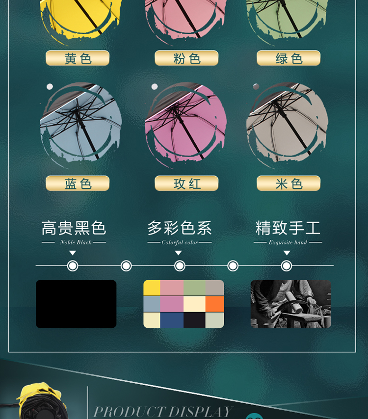 韩国雨伞女折叠防晒小黑伞 遮阳伞防紫外线晴雨伞 三折黑胶太阳伞 黄色