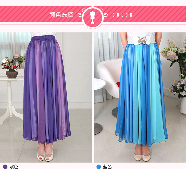 C.o.d. chiffon fat mm summer 2015, summer new third through, double-decker temperament chiffon skirt 10 m large gliding Bohemia long skirt black XXXL picture, prices, brand platters! The elections are supplied in the national character of distribution, so action, buy now enjoy more preferential! As soon as possible.