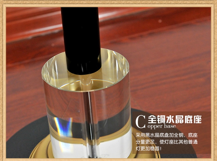 落地灯欧式奢华全铜水晶落地灯LED 客厅书房卧室落地灯L30