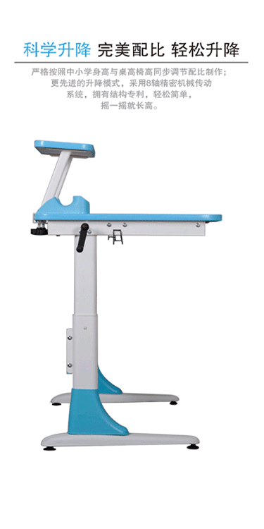 美亿佳 儿童书桌学生桌学习桌椅套装 可升降写字桌写字台学习椅