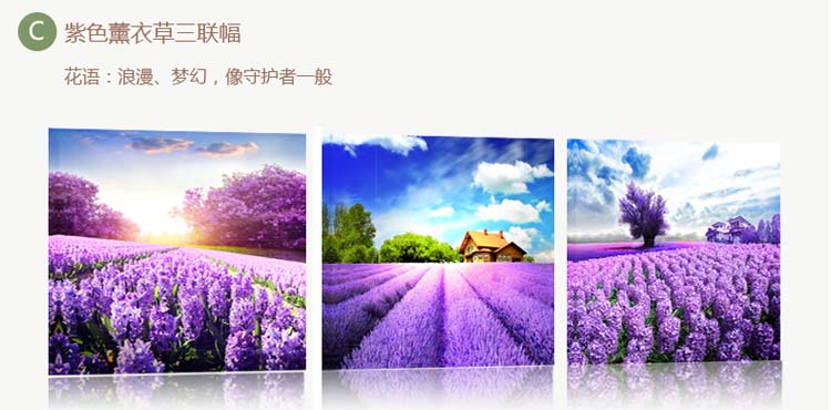 巢里巢外客厅装饰画现代简约挂画风景画三联无框画沙发背景墙餐厅墙画 C 70*70拼套/25mm
