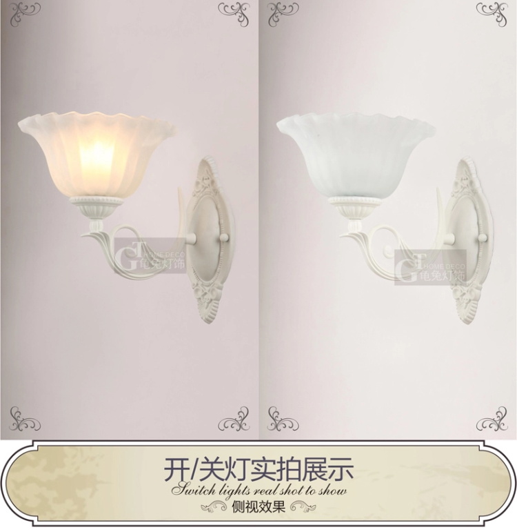 欧式田园壁灯 阳台灯具 单头工艺壁灯过道 床头灯 5127-1(b) 单头(送光源)