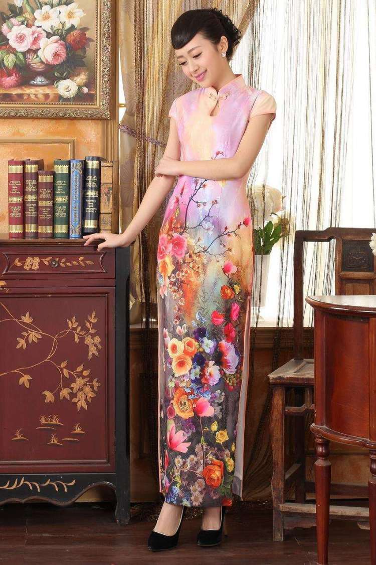 The frequency response, Ms. Tang cheongsam with Diane Fong water droplets collar short-sleeve cultivating long double cheongsam pink 2 XL pictures, price, brand platters! Elections are good character, the national distribution, so why buy now enjoy more preferential! Health