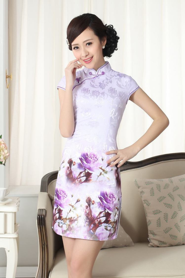 For Pont Sondé Diane summer new women jacquard cotton daily Chinese, Sau-ying cheongsam beauty short cheongsam picture color XXL pictures, price, brand platters! Elections are good character, the national distribution, so why buy now enjoy more preferential! Health