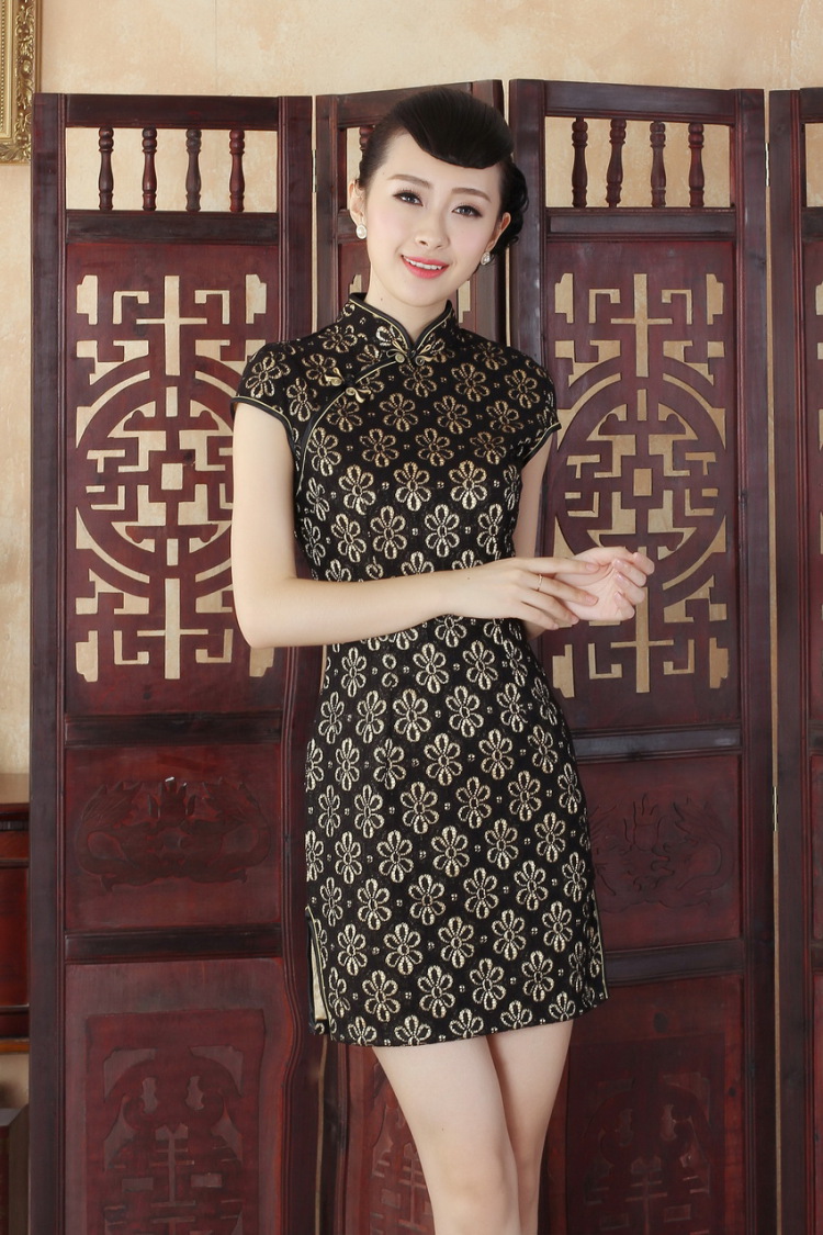 Nigeria, the lady Jane, modern and refined beauty lace short cheongsam dress new Chinese qipao gown 0255 D XXL pictures, price, brand platters! Elections are good character, the national distribution, so why buy now enjoy more preferential! Health