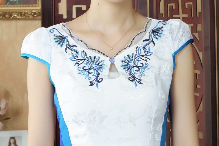 Nigeria, the Chinese Wind and stylish with lotus cheongsam dress retro summer Chinese Lotus dress dress picture color XXL pictures, price, brand platters! Elections are good character, the national distribution, so why buy now enjoy more preferential! Health