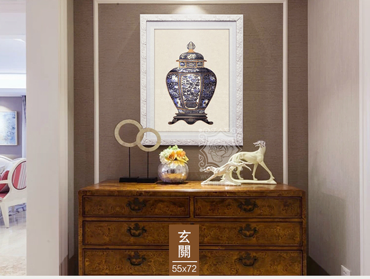 森图亚 装饰画客厅卧室餐厅有框画沙发背景墙画现代简约壁画玄关挂画 STA-188 整套购买 55*72(27MM实木框)