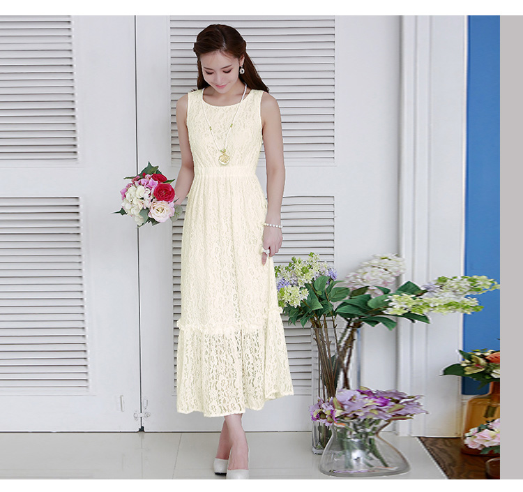 C.o.d. 2015 Summer new dresses sourcing Korean new summer, lace stylish look long skirt black XXXL picture, prices, brand platters! The elections are supplied in the national character of distribution, so action, buy now enjoy more preferential! As soon as possible.