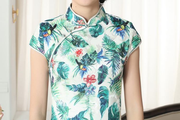 The broadband lady stylish jacquard cotton cultivating short cheongsam dress new Chinese qipao gown picture color 2 XL pictures, price, brand platters! Elections are good character, the national distribution, so why buy now enjoy more preferential! Health