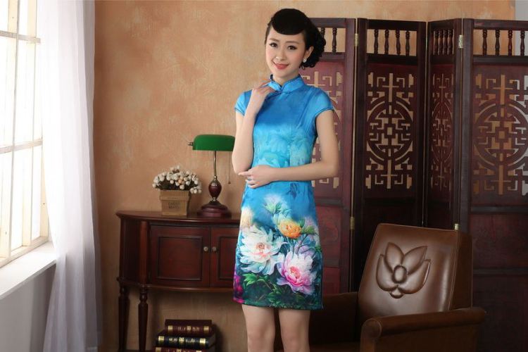 For Pont Sondé Ms. Diane Tang cheongsam dress summer improved national wind antique stamp cheongsam dress dress D 0231 - A XXL pictures, price, brand platters! Elections are good character, the national distribution, so why buy now enjoy more preferential! Health