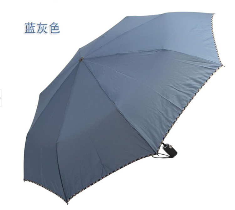 天堂伞正品超大双人全自动自开收雨伞强力拒水一甩干33068E碰情侣伞加大加固 藏青色