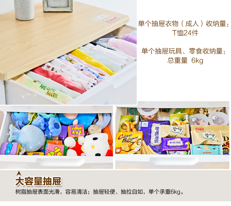 
                                        爱丽思IRIS 塑料抽屉式宝宝衣服柜整理收纳柜七层储物柜子HG-727B                