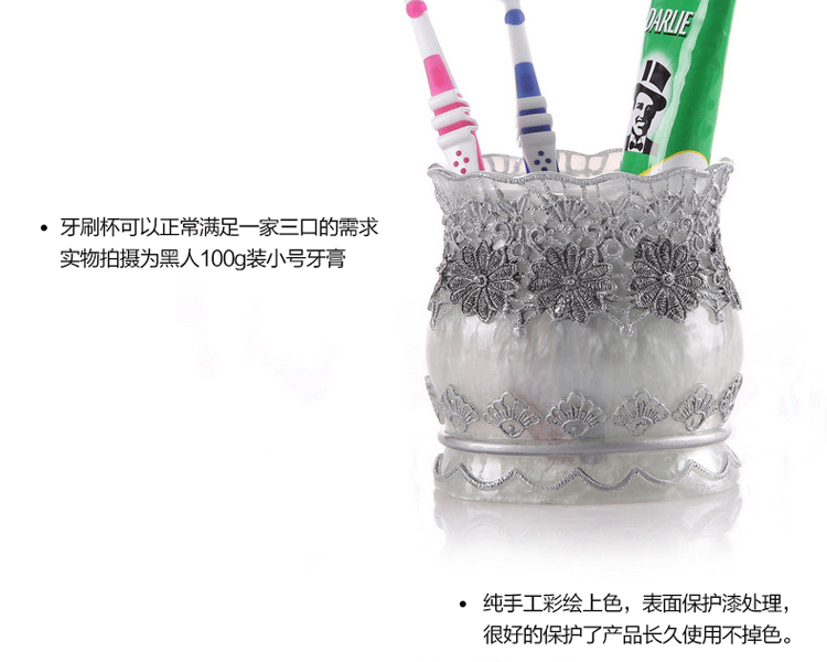 
                                        欧式卫浴五件套简约洗漱套装卫生间纸巾盒摆件 情侣结婚精美礼品 银色五件套+托盘                