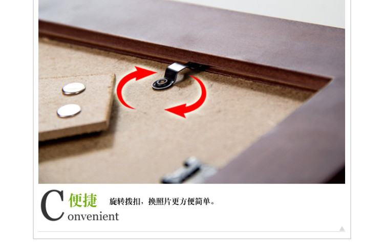 
                                        天字一号 实木欧式相框摆台 现代简欧 创意画框5寸6寸7寸8寸照片框相架挂墙 深咖色 8寸摆式  横竖可摆                