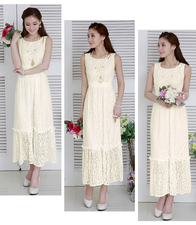 C.o.d. 2015 Summer new dresses sourcing Korean new summer, lace stylish look long skirt black XXXL picture, prices, brand platters! The elections are supplied in the national character of distribution, so action, buy now enjoy more preferential! As soon as possible.