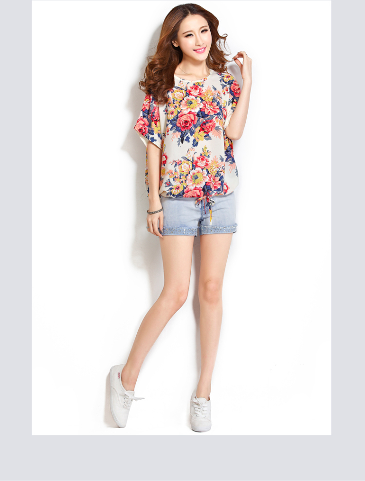 Yi Li Xuan 200 Jack mm thick summer larger women European version loose short-sleeved shirt T overweight bat T-shirt T-shirt woman summer 2015 new suit 4 XL pictures, price, brand platters! Elections are good character, the national distribution, so why buy now enjoy more preferential! Health