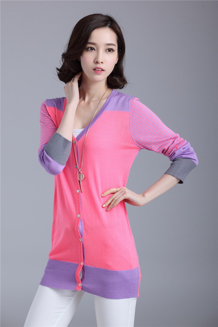 2014<em>开衫</em>甜美针织衫 春<em>款开衫</em>女式针织衫 <em>年轻</em>