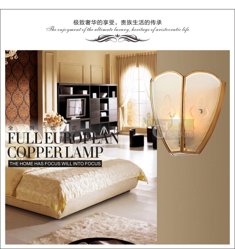 壁灯高雅欧式纯铜壁灯 床头灯过道镜前灯饰灯具NB8058(b) NB8058-01