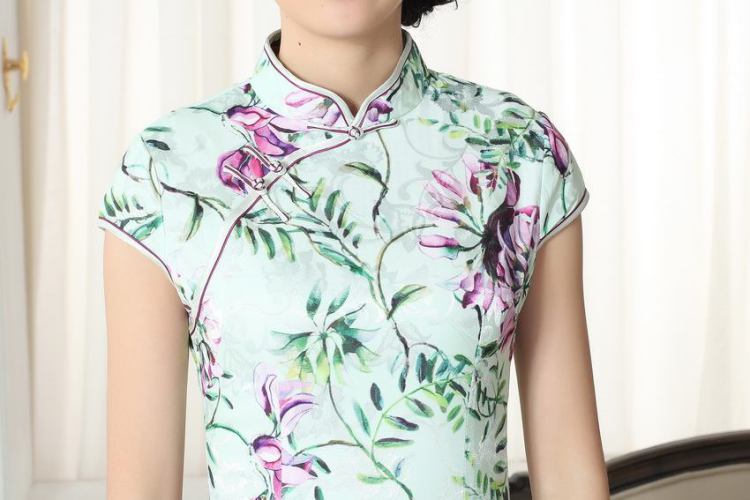 For Pont Sondé Diana Lady stylish jacquard cotton cultivating short cheongsam dress new Chinese qipao gown picture color XXL pictures, price, brand platters! Elections are good character, the national distribution, so why buy now enjoy more preferential! Health