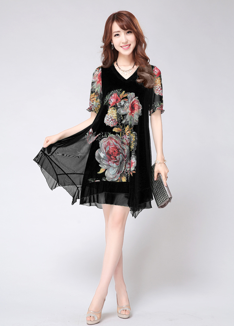 A pleasant, year, older women 2015 summer new, larger mother load snow woven short-sleeved ethnic wind stamp dresses female XXYL 7715 green 4 XL pictures, price, brand platters! Elections are good character, the national distribution, so why buy now enjoy more preferential! Health