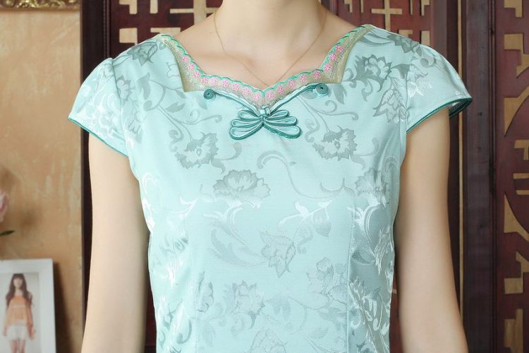 Nigeria, the cheongsam dress, Ms. Tang fitted dresses summer improved national wind antique stamp cheongsam dress dress picture color XXL pictures, price, brand platters! Elections are good character, the national distribution, so why buy now enjoy more preferential! Health