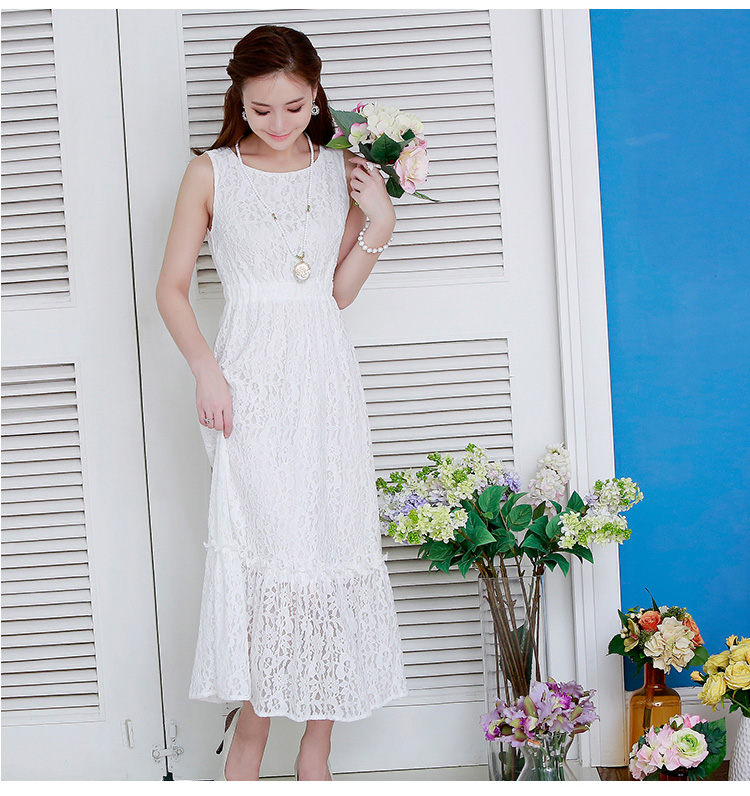 C.o.d. 2015 Summer new dresses sourcing Korean new summer, lace stylish look long skirt black XXXL picture, prices, brand platters! The elections are supplied in the national character of distribution, so action, buy now enjoy more preferential! As soon as possible.