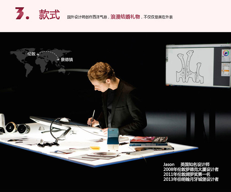 
                                        兆美达装饰摆件客厅工艺品婚庆礼品三口鹿 描金小鹿                