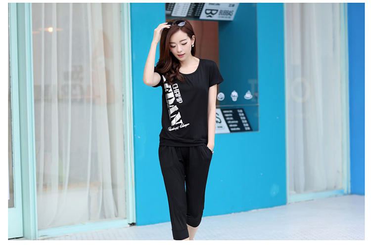 Colorful nickname Julia 2015 thick MM and indeed XL video thin package summer Korean sport and leisure two-piece dress thin black XXL pictures, price, brand platters! Elections are good character, the national distribution, so why buy now enjoy more preferential! Health
