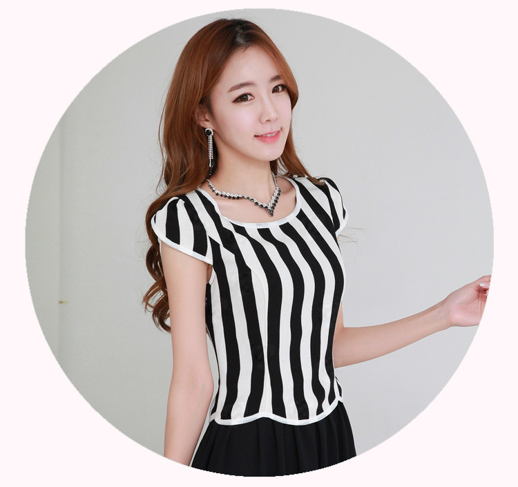 C.o.d. 2015 Summer new Korean fashion vertical streaks Sau San video thin chiffon gliding elegance long skirt skirt white L picture, prices, brand platters! The elections are supplied in the national character of distribution, so action, buy now enjoy more preferential! As soon as possible.