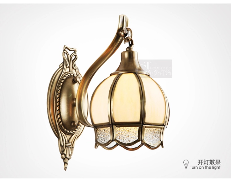 壁灯纯铜焊锡欧式壁灯床头壁灯镜前灯卧室灯饰灯具NB8402(b) NB8291-1-g