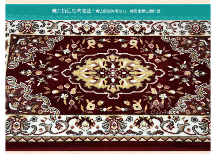 CasAmor现代高档免洗抗污地垫地毯 入户门厅进门门垫地垫浴室厨房卫生间防滑地垫脚垫定制 DT005绿色 800MMx1200MM