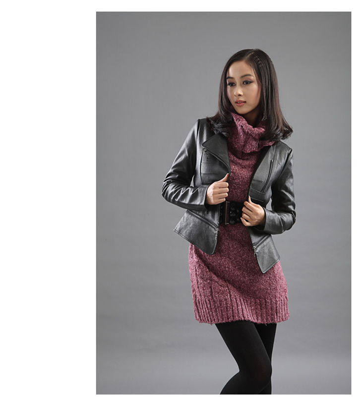 pastime2011秋冬新款 羊毛混纺加厚<em>高领</em>女式长