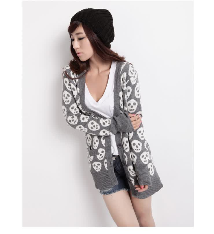 <em>韩都衣舍</em> 韩国毛衣秋冬季新品冬装女<em>骷髅头外</em>