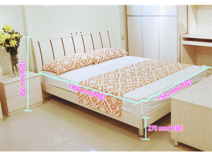 瑞信(resun)双人简易床 B-113A 1.5*1.9米