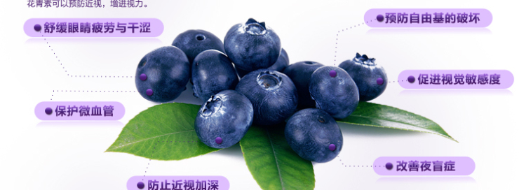 红桃K 蓝莓叶黄素软胶囊 护眼明目 保护眼睛缓