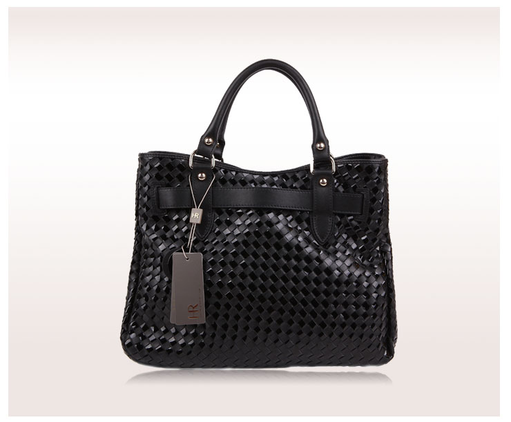HR赫莲娜 真皮牛皮编织 女包女式手提包 单肩