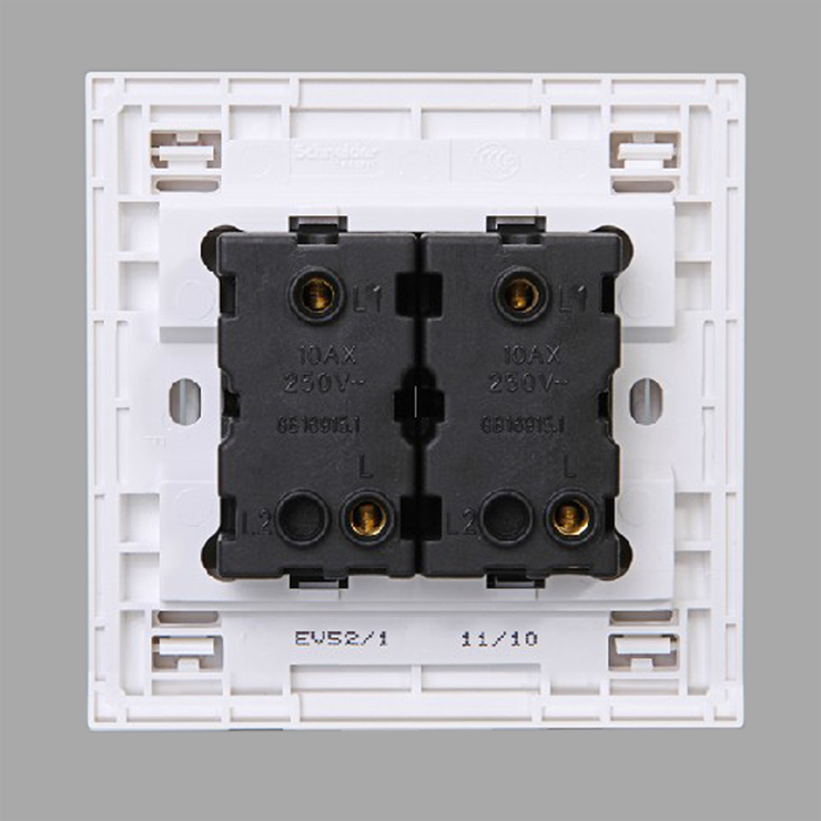 施耐德(Schneider)EV52\/1 如意10A 250V 双联单控开关 价格\/报价,评测 - 51比购网,我要网购我要比
