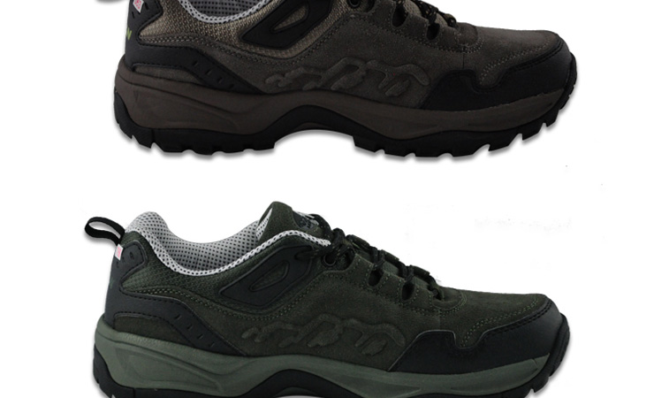 双星 男子牛皮超轻户外运动鞋 深灰 40 价格,双