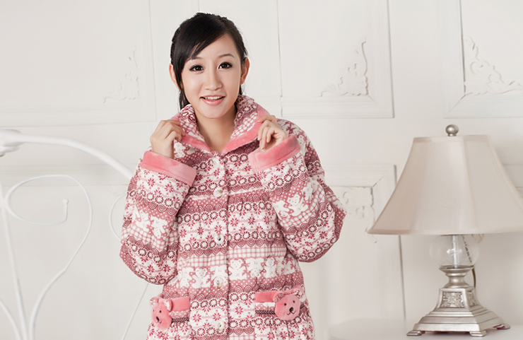 冬季<em>加厚棉睡衣女加厚特价</em> 珊瑚绒加厚<em>棉睡衣</em>