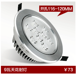 
                                        亮昀美 LED酒柜射灯3W筒灯天花灯背景墙装饰节能玄关过道灯具 小开孔50MM 3W白光                