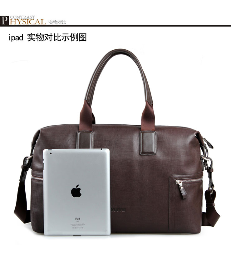 皮客优一P.kuone新款头层牛皮奢华大容量旅行