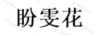 盼雯花