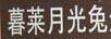 暮萊月光兔