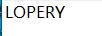 LOPERY